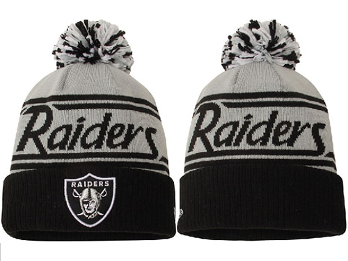 NFL Oakland Raiders Stitched Knit Beanies 005